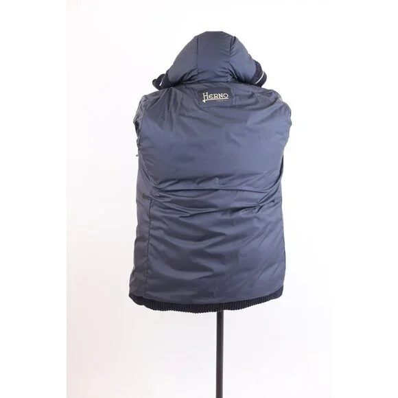 $1,850 Herno Montgenevre Down Corduroy Parka Jacket SZ 48/38 Navy NEW